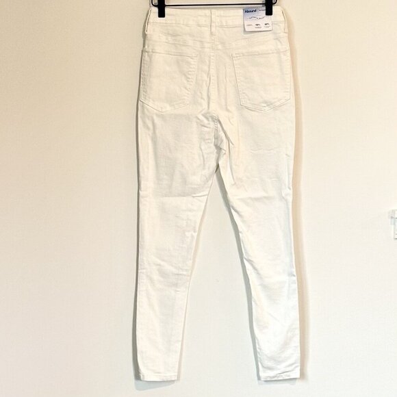 NWT Abound by Nordstrom Sustainable Denim White High Rise Skinny Jeans - 29 - Picture 8 of 8